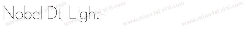 Nobel Dtl Light字体转换